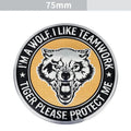 Aluminium car body sticker with animal design for vehicle personalisation