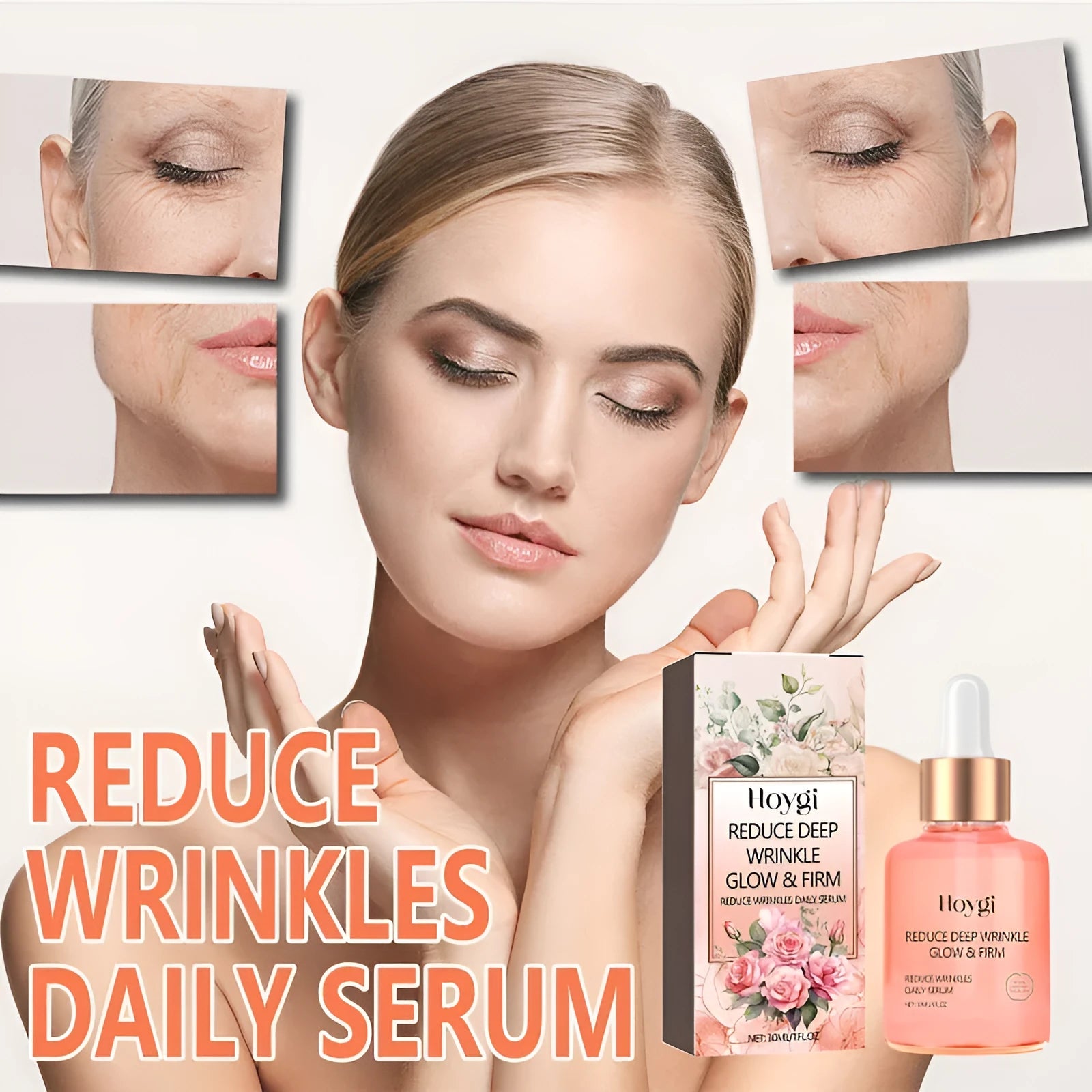 30ml rose essential oil bottle for wrinkles and skin brightening