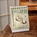 Mini coffee desk calendar 2025 with inspirational quotes and simple modern design