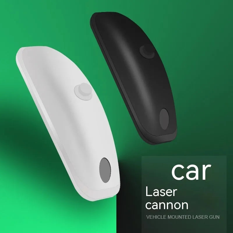 Black or white car strobe light with remote control for adverse weather visibility.