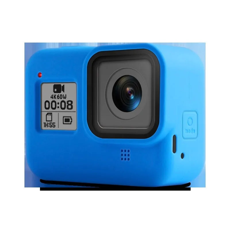 GoPro Hero8 Black silicone protective sleeve and anti-lost carrying strap accessory set in multiple colour options