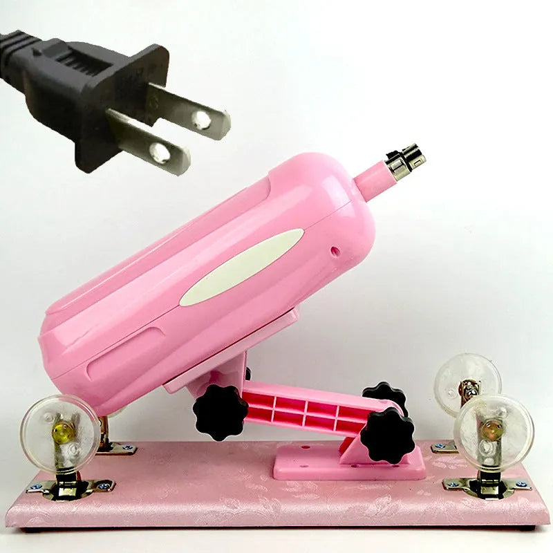 Purple automatic telescopic thrusting sex toy for women with PVC construction