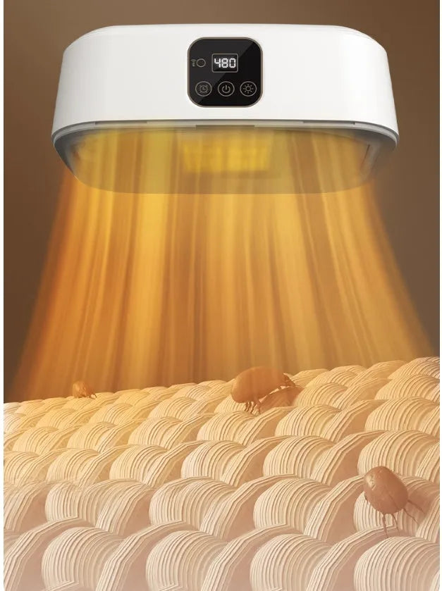 White cylindrical foldable smart dryer with remote control for dormitory laundry drying