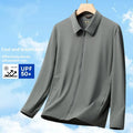 Summer lapel business coat in ice silk fabric for office wear and sun protection