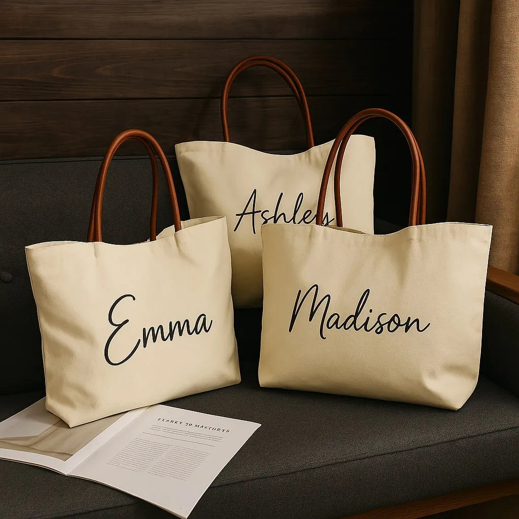 Heavy-duty natural canvas tote bag with long straps and reinforced bottom in beige white colour.