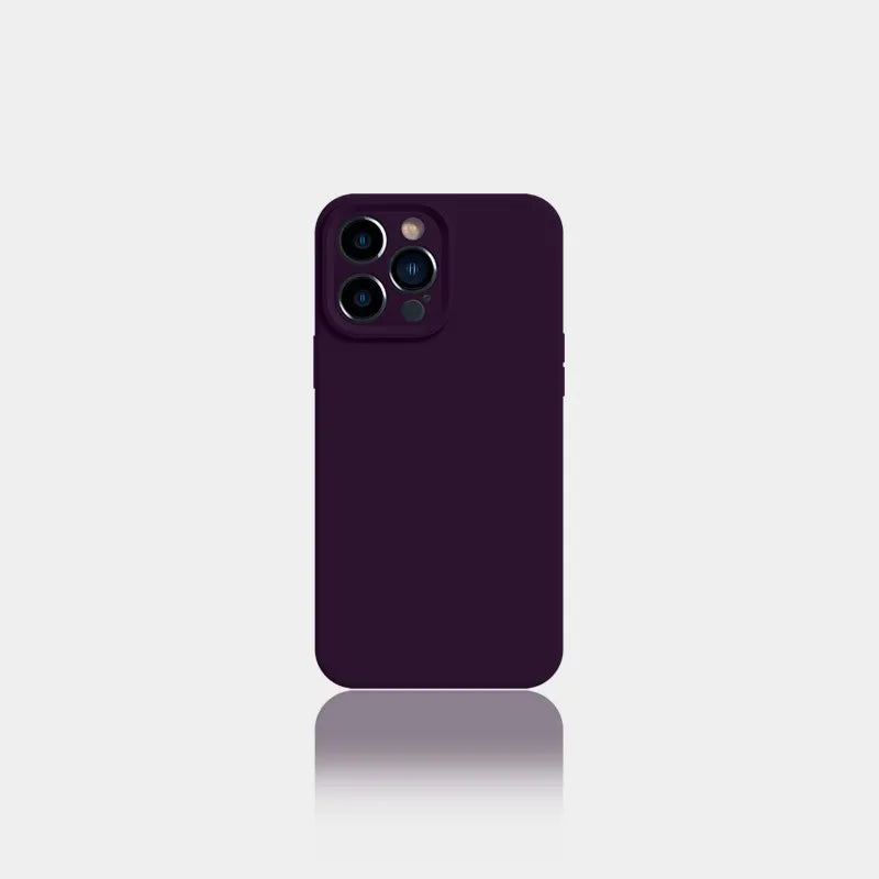 Liquid silicone solid colour phone case for iPhone 14 in antique white with anti-slip surface