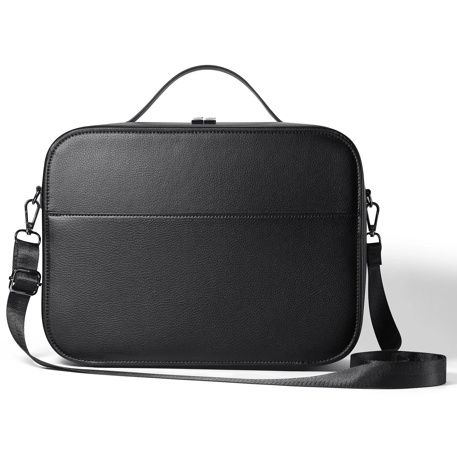 Black MR glasses storage box for Apple Vision Pro measuring 32.5cm with superfiber construction