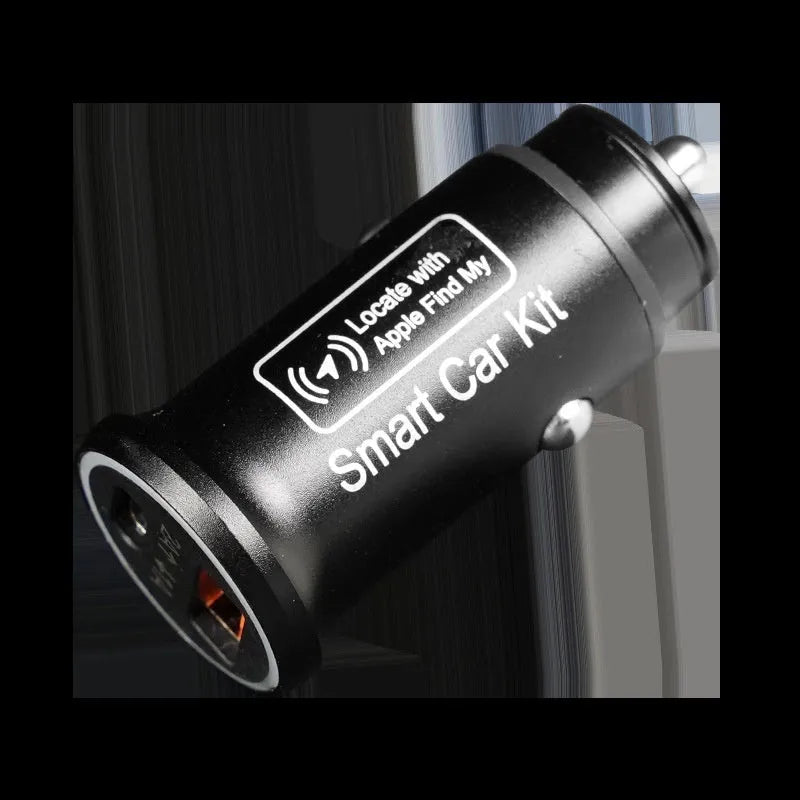 Black car charger GPS locator tracking device for vehicle security with ABS plastic housing