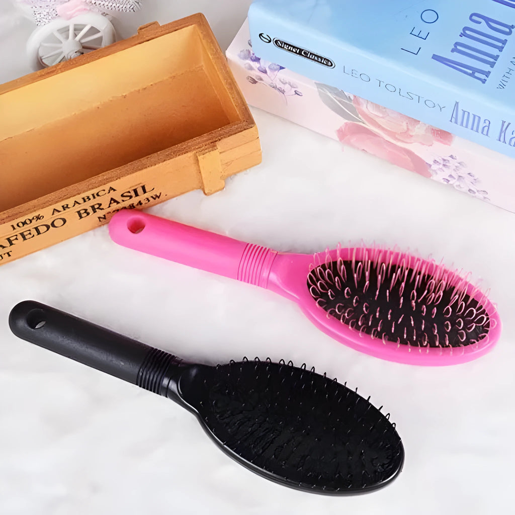 Black ring tooth plastic comb for hair extensions with 22cm length