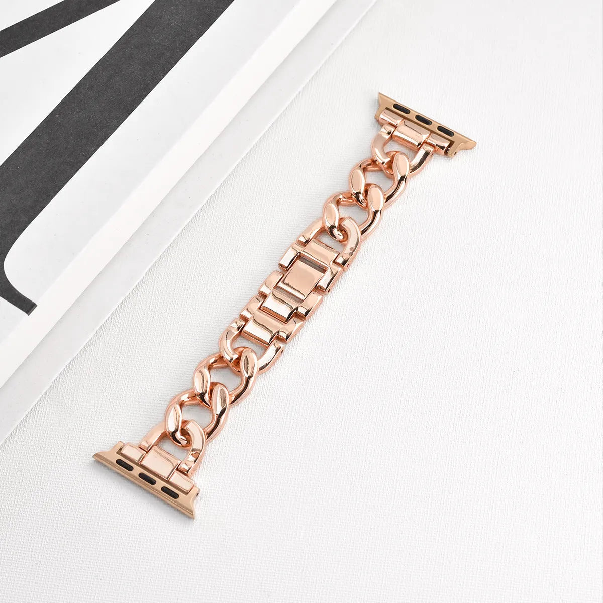 Denim chain metal replacement strap for Apple Watch in multiple colours and sizes