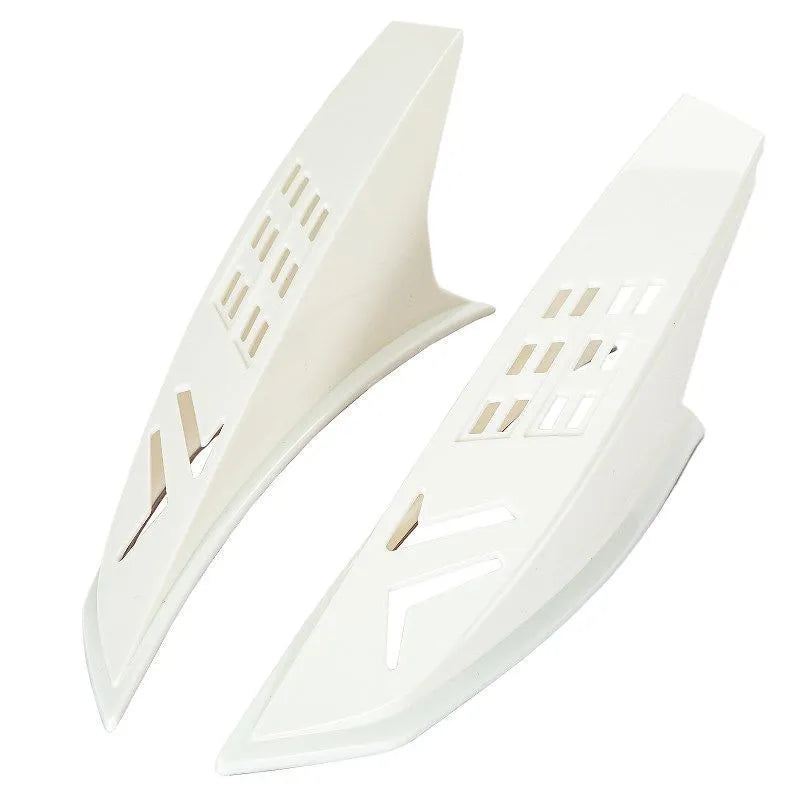 A pair of decorative helmet ears for children's motorcycle or ski helmets, shown in assorted colours.