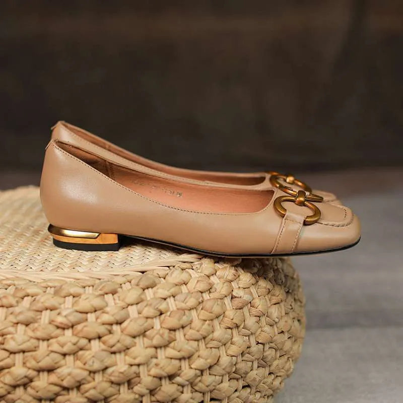 Women's Wanwan Lei style Mary Jane pumps with square toe and shallow mouth design in various colours