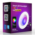 Smart RGBW colour changing ceiling lamp with remote control for WiFi and Bluetooth connectivity