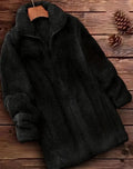 Double-sided fleece jacket in black, navy blue, or khaki for outdoor wear.
