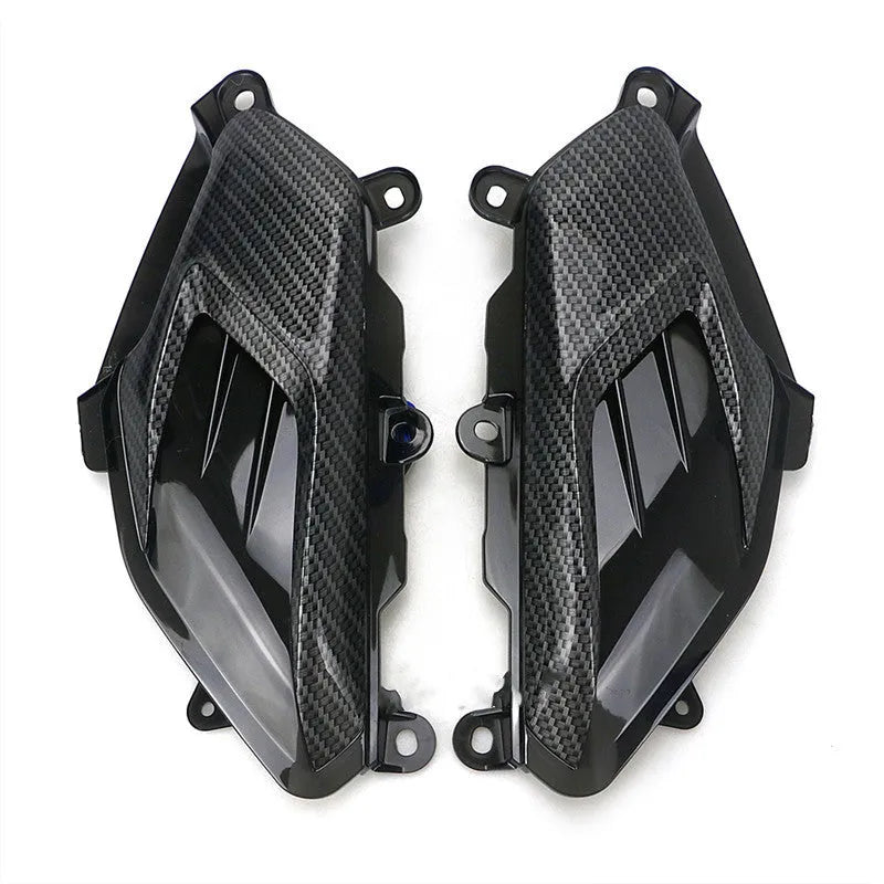 Pair of blue or red LED side lamps for Yamaha NMAX125 and NMAX155 scooters on a white background.
