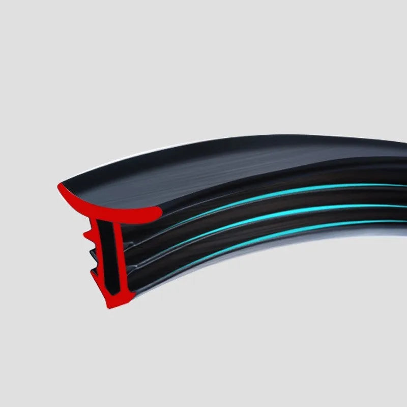 Silicone dashboard soundproof seal strip for Mitsubishi Outlander, 1.6 metres long with card slots