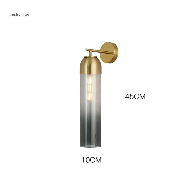 Nordic postmodern glass wall lamp with modern minimalist design for living room