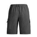 American style loose straight casual sports shorts in polyester with micro elasticity