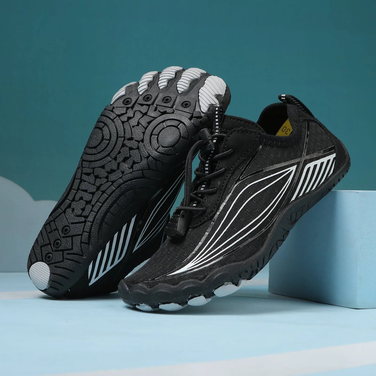 Children's quick-drying wading shoes with non-slip rubber soles for beach sports in multiple colour options