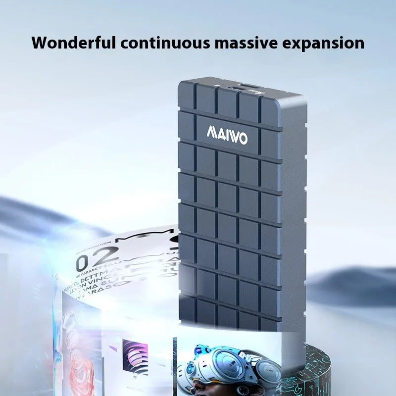 USB4 aluminium hard disk enclosure for M.2 SSDs with 40Gbps speed