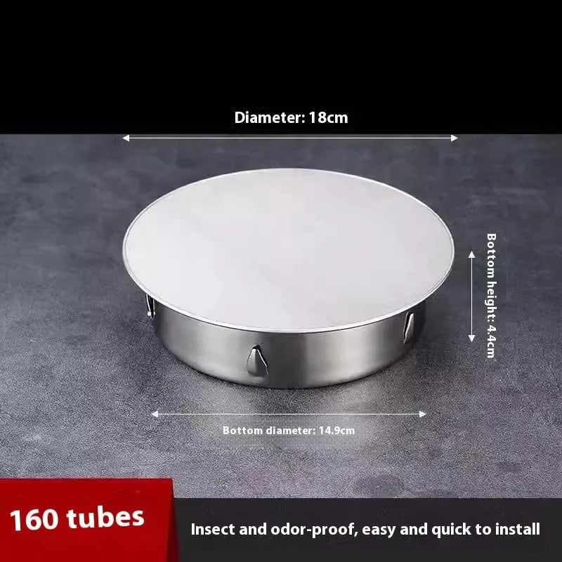 Stainless steel deodorant floor drain seal cover with modern design