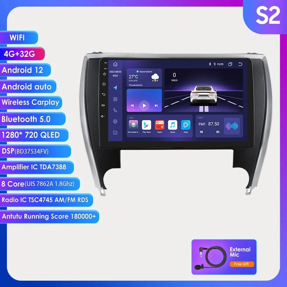 10-inch vehicle-mounted MP5 car navigator unit for Toyota Camry dashboard