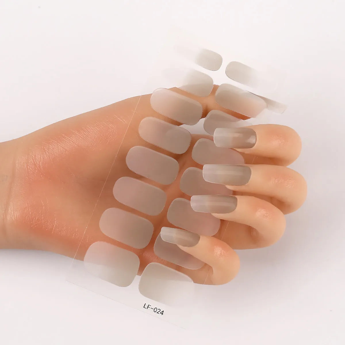 16 solid colour full nail stickers set with European and American simple designs including cross, rose, tulip patterns