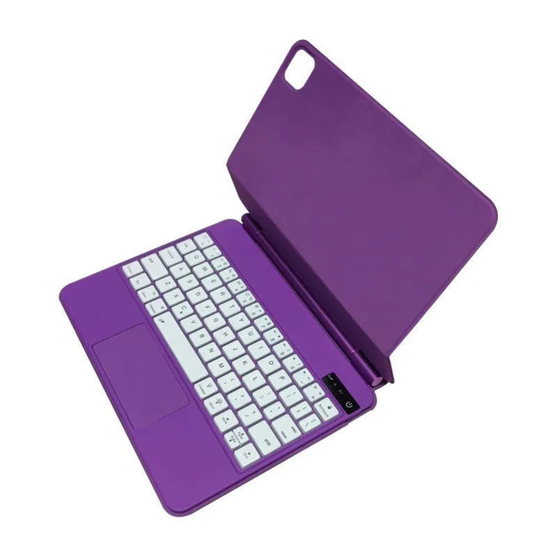 Magnetic suction iPad keyboard case with Bluetooth and 11-inch protective cover