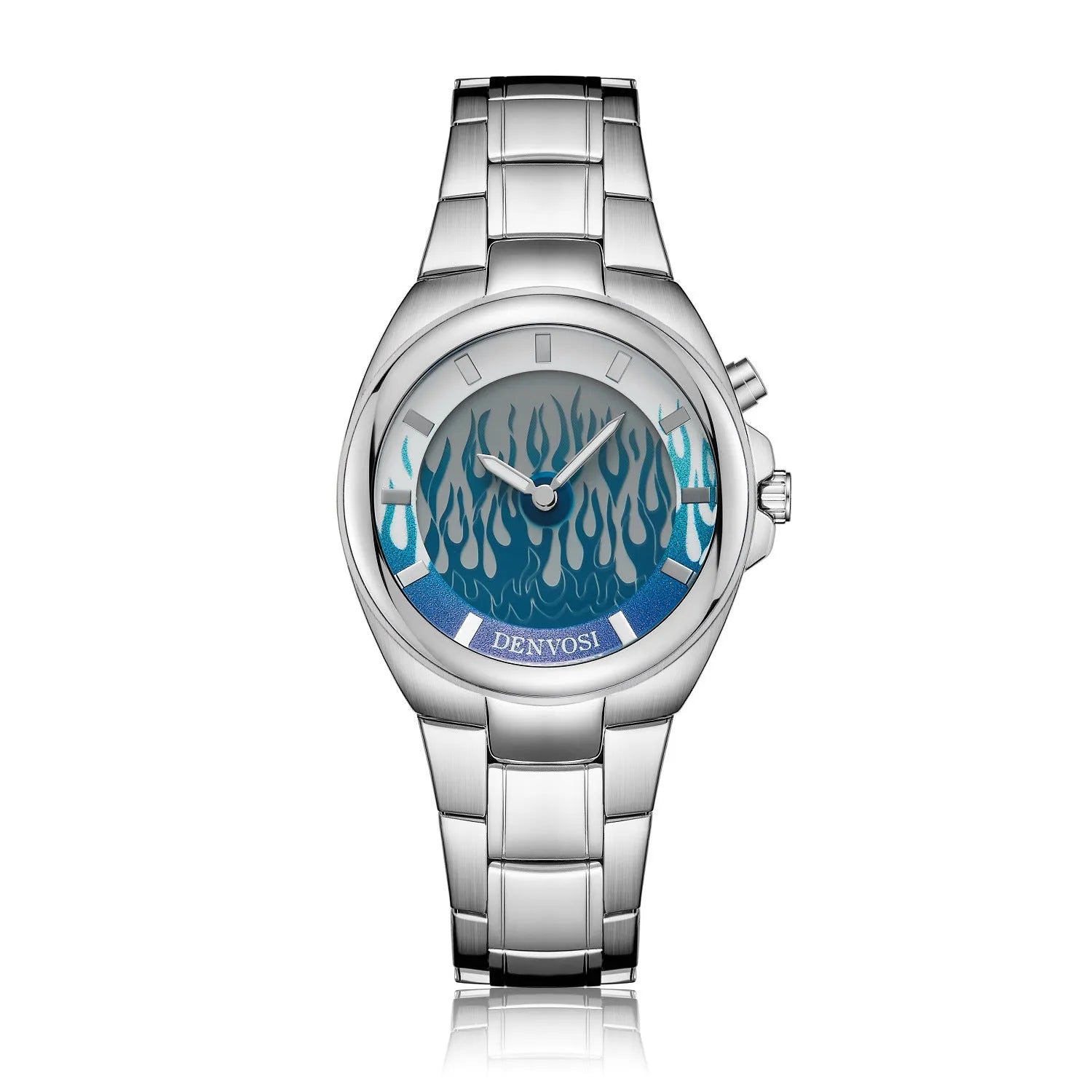 Y2K vintage digital watch with dual display LED screen and alloy strap