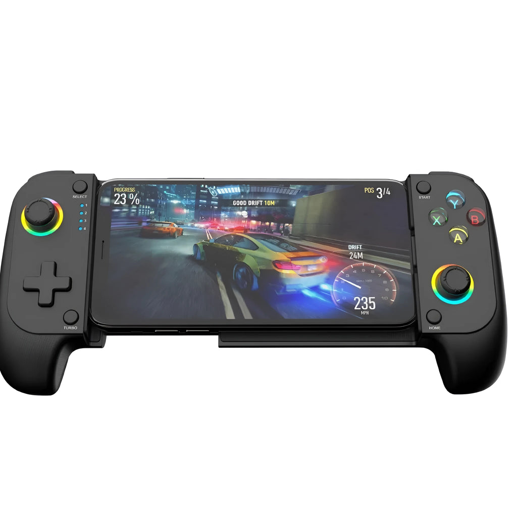 Bluetooth wireless stretching game controller for Android and iOS mobile phones with type-C charging