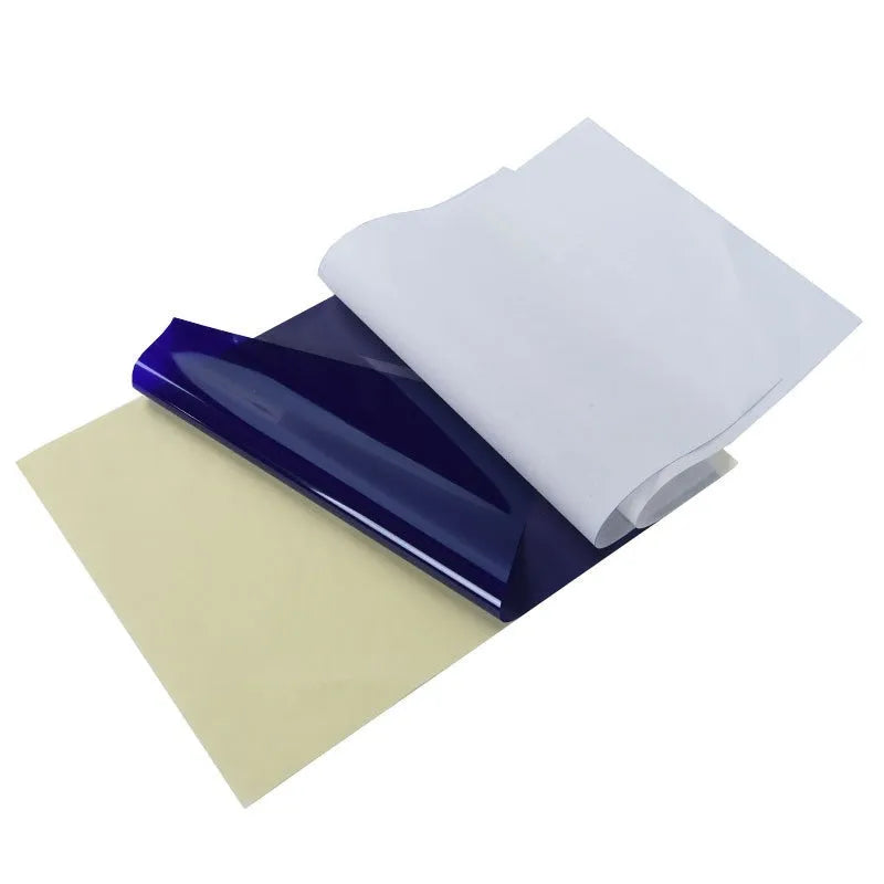 A4 quadruple copy tattoo transfer paper sheets with transfer paste gel for stencil creation