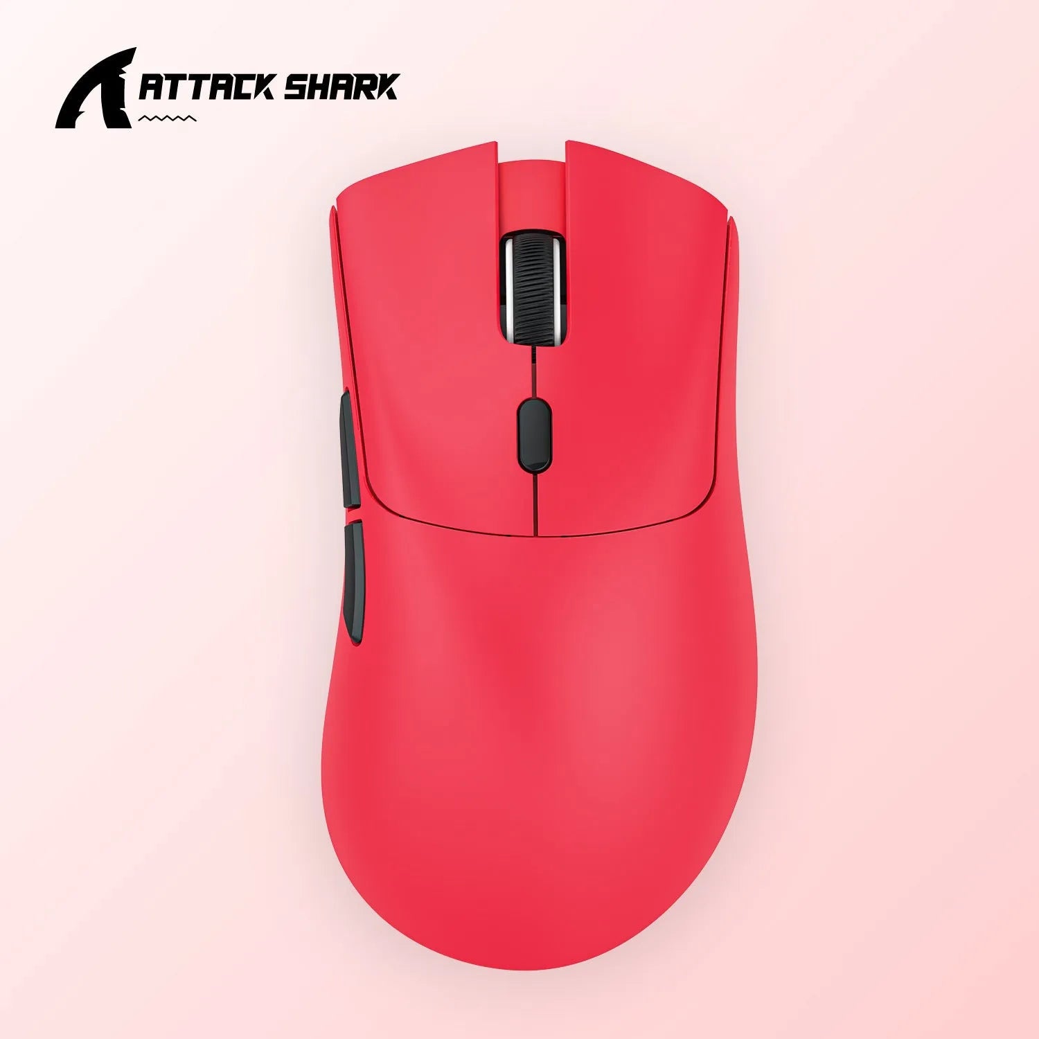 Attack Shark wireless Bluetooth three-mode mouse in black, white, and red colour options