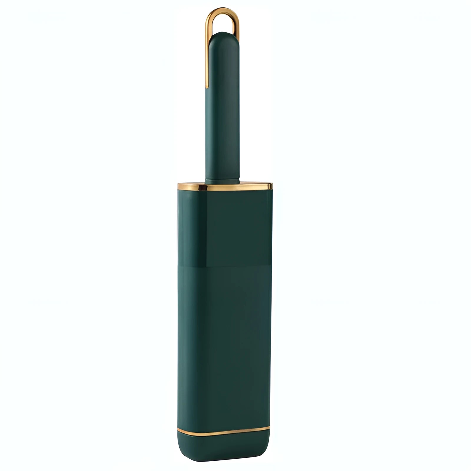 Double-sided pet hair remover brush in blue, green or white with storage box base