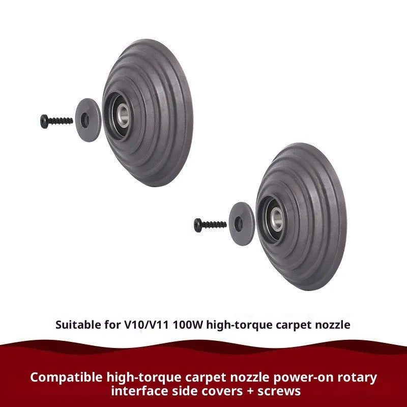 Pair of plastic side cover adapters for Dyson V10 V11 vacuum floor brush head power connection