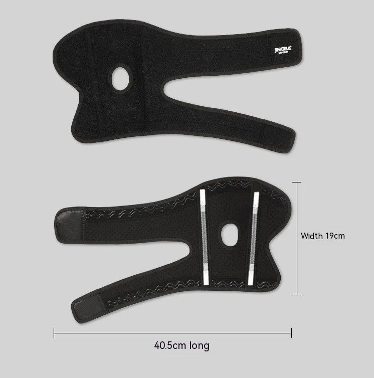 Adjustable black sports elbow guard for multiple athletic activities including basketball and badminton