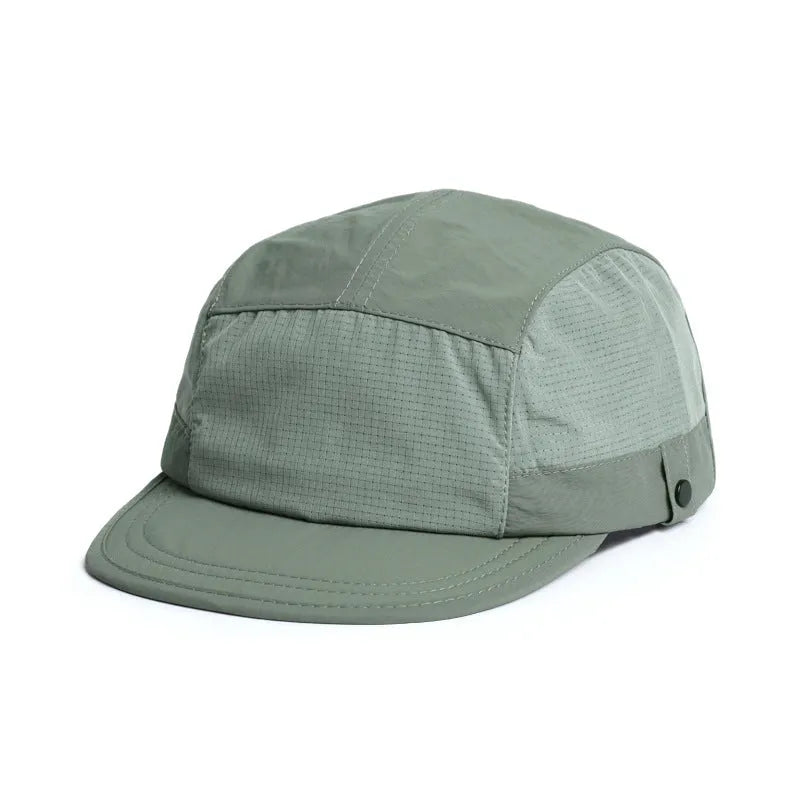 Breathable sun hat with dome crown in quick-drying polyester fabric
