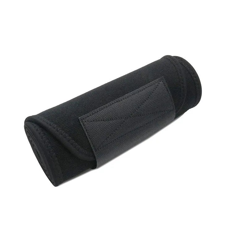 Neoprene fitness lumbar support belt for running and gym workouts in black, blue, or pink colours