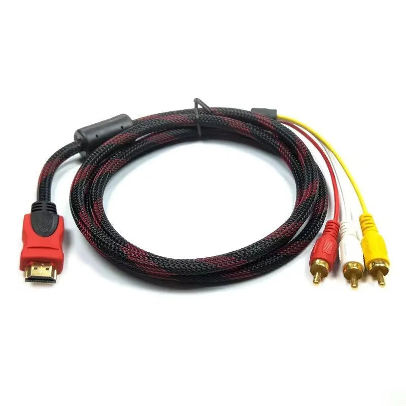 HDMI to AV15 M conversion cable with 1.5 metre length and gold-plated alloy connectors