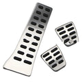 Stainless steel car accelerator pedal set for Hyundai vehicles.