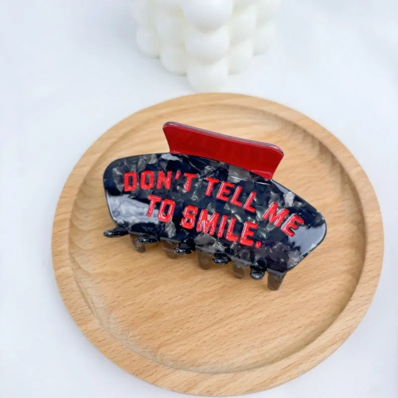Handmade Halloween hair clip with bat design in four colour variations