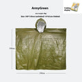 Marathon Wild cross-country raincoat in orange or army green measuring 100 x 130 cm