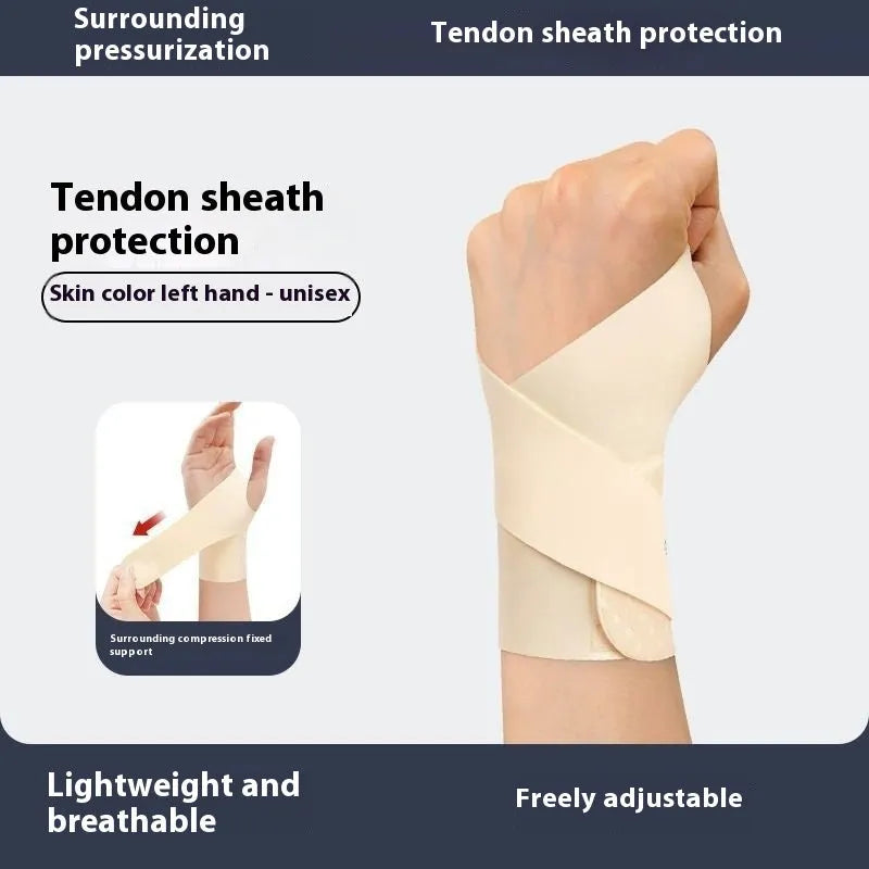 Adjustable athletic wristguards in black and skin colour for badminton, tennis, volleyball and fitness sports