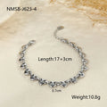 Stainless steel bracelet with a hollowed-out heart charm in a gold electroplated finish.