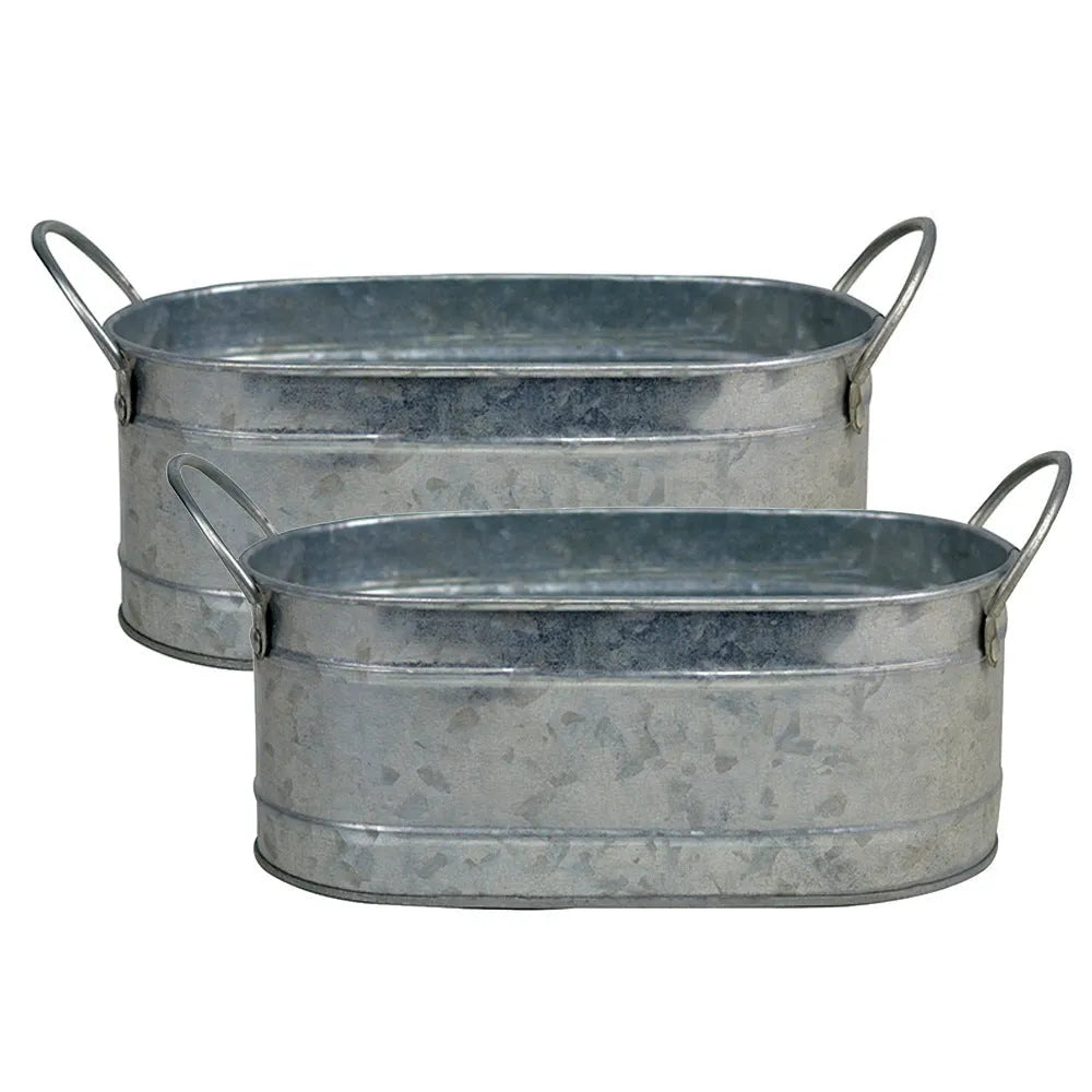 Iron desktop flowerpot for succulents and cacti with metallic finish