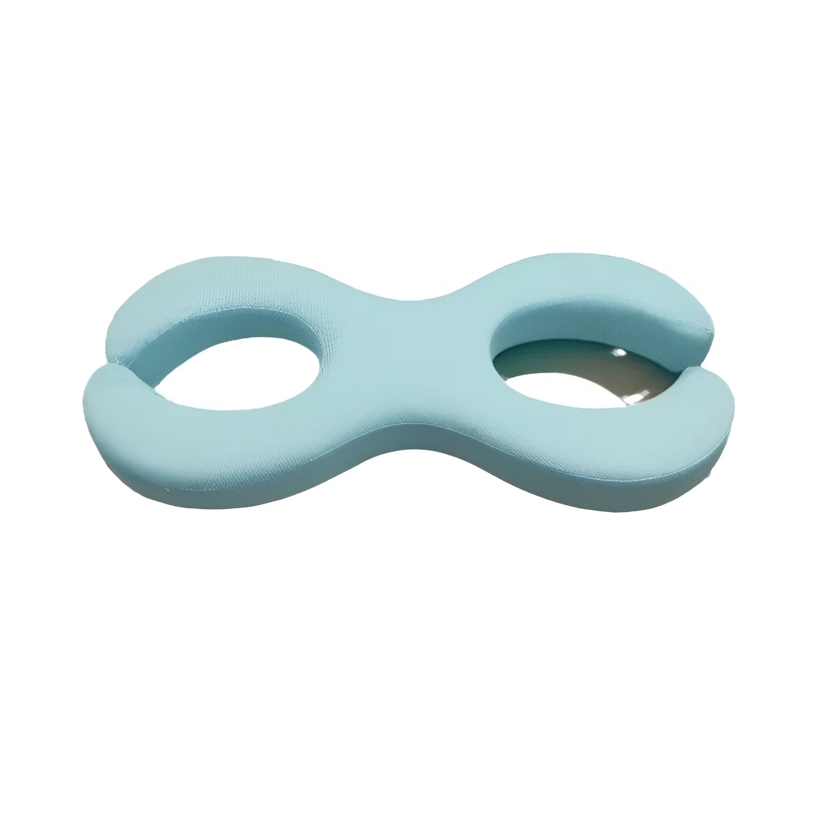 Cool Feeling Blue cylindrical memory foam cervical pillow for neck support during sleep.