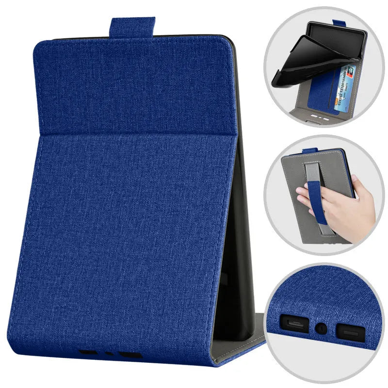 Kindle Paperwhite protective case with embossed artistic pattern and bracket design for 6-inch models
