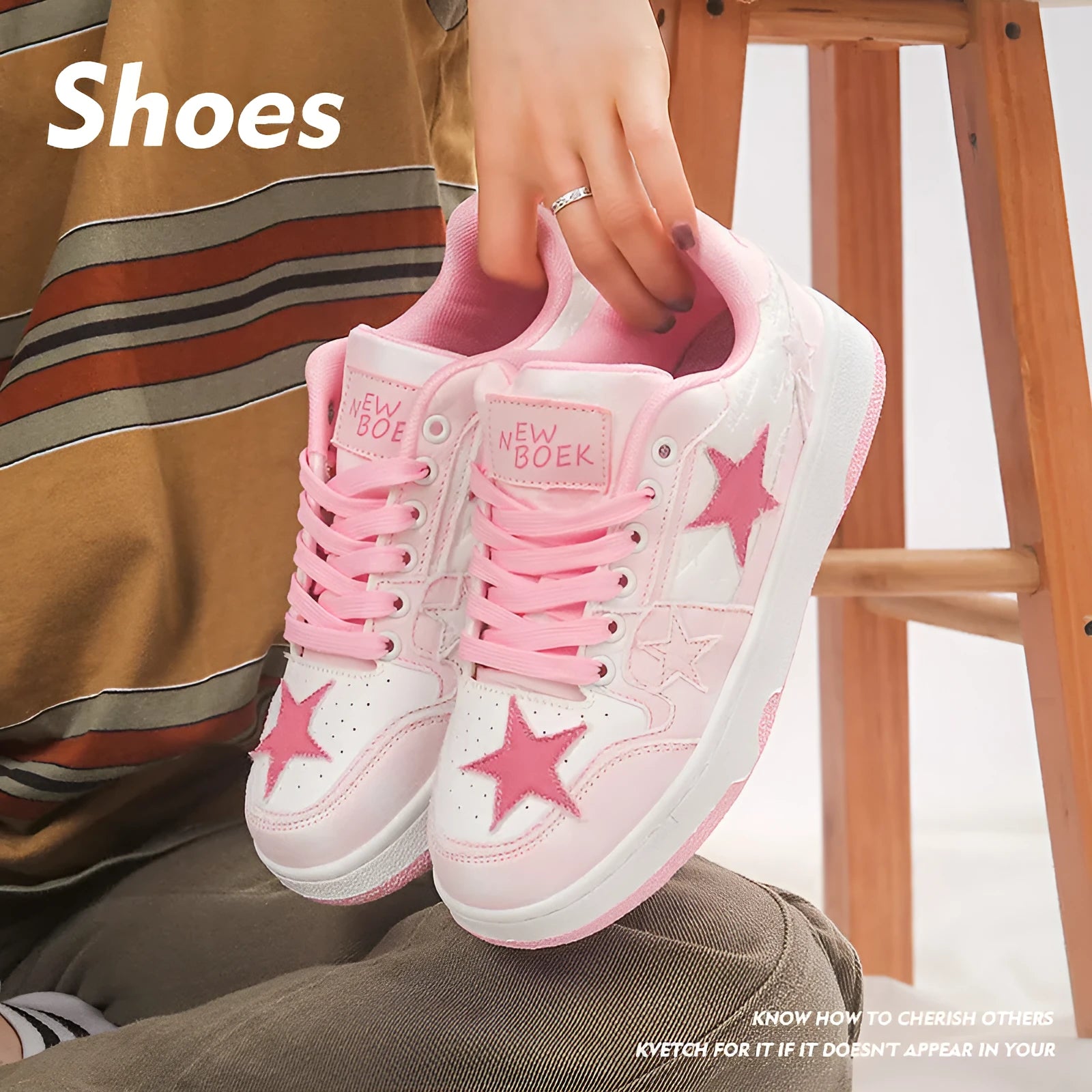 A pair of denim lace-up skate shoes with a rubber sole, shown in black, green, and pink colour options.