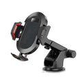 Auto lock car phone holder mounted on car air vent holding mobile phone