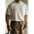 Women's loose-fitting casual pullover top with terry texture fabric and raglan sleeves
