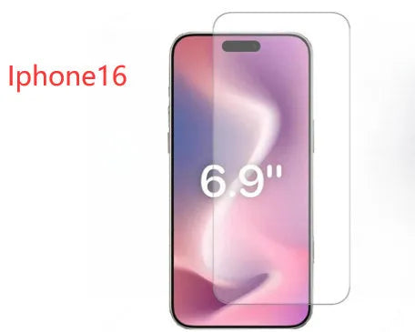 Tempered glass screen protector with 9H hardness for smartphones on a clean surface.